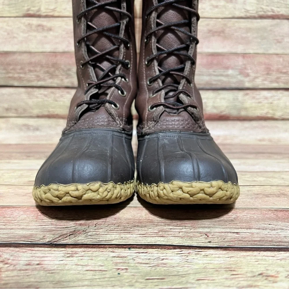 L.L. Bean 10” Brown Duck Boots - Picture 4 of 10
